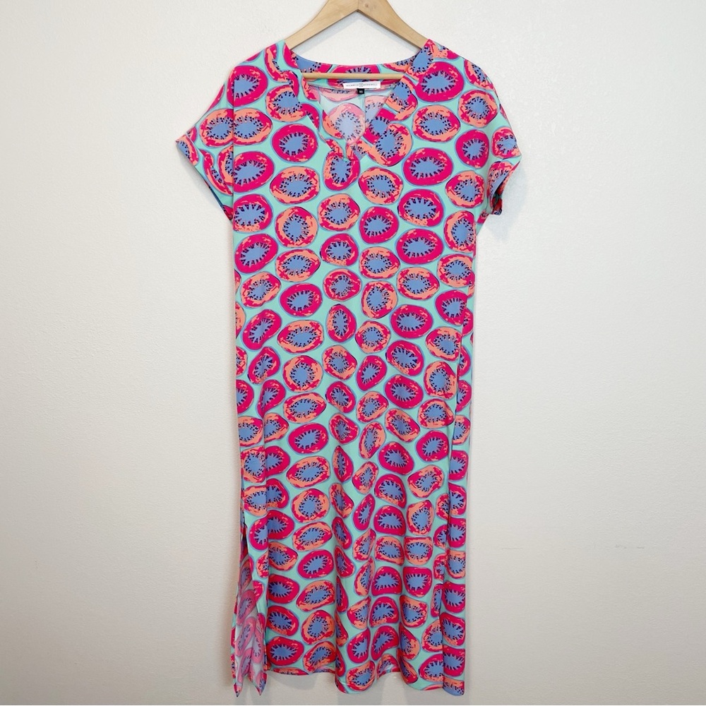 Michelle McDowell Laurie Dress in Kiwi Kiss Mint Caftan Midi Beachy Size XS